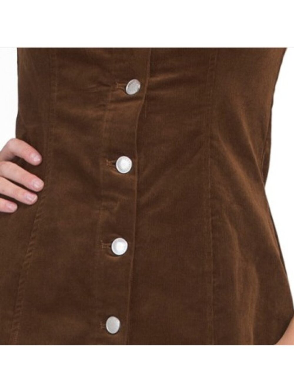 AVEC LES FILLES Corduroy Maxi Dress - Picture 4 of 4